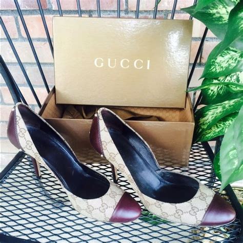 gucci g heels|Gucci heels size 10.